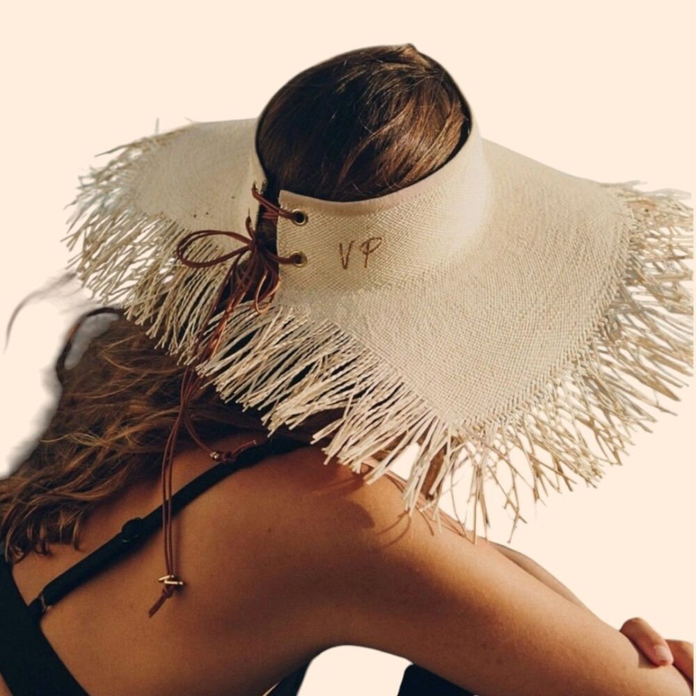 Van Palma Straw Visor Hat